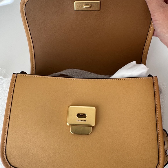 Coach Rogue Top Handle Bag in Honey Brown NEW - Picture 9 of 10